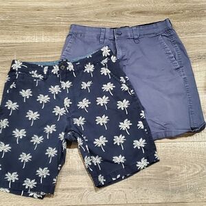 Mens Jean Shorts Size 29-30 Slim Straight Jeans 2 Pieces